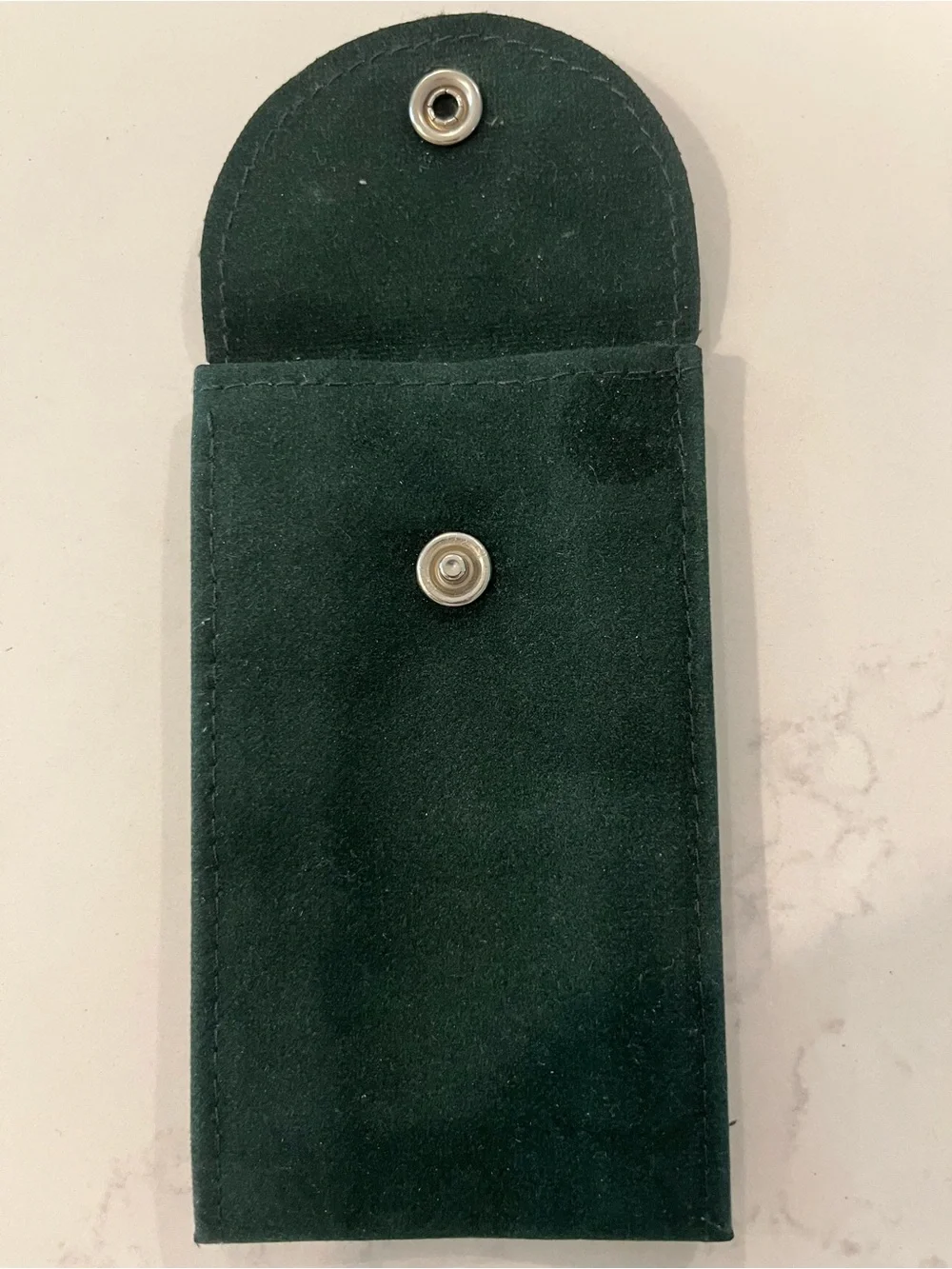 Green Watch Travel/Service Pouch with Snap Closure.